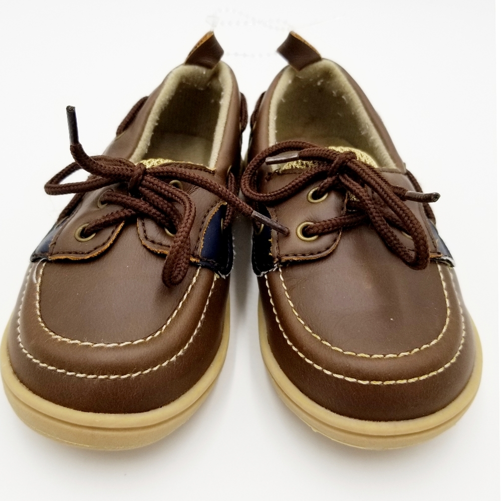 Koala kids loafer slip on shoe sz boys 6 bwn/blu - Picture 5 of 10